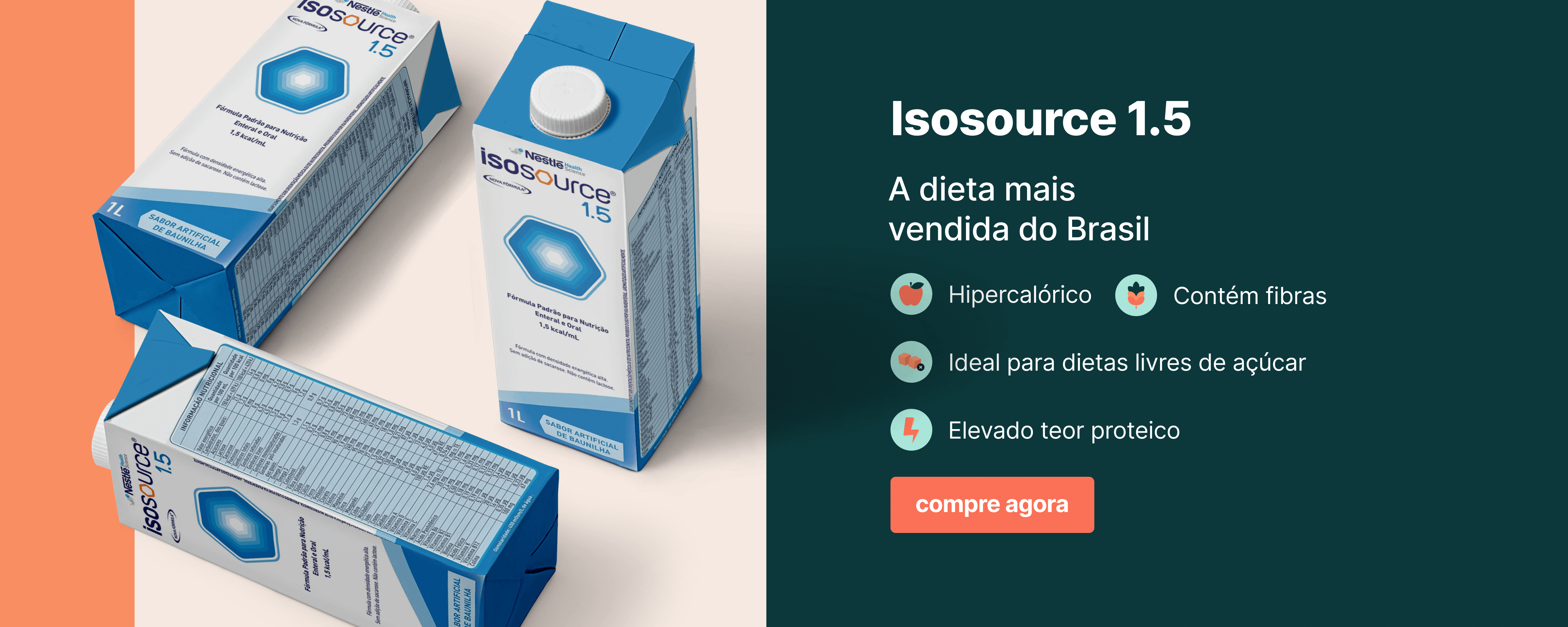 Isosource 1.5 Sem Sabor - 1000ml